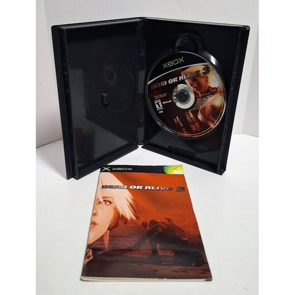 2001 MICROSOFT XBOX TECMO DEAD OF ALIVE 3 CIB COMPLETE IN BOX TESTED WORKS - Picture 4 of 6